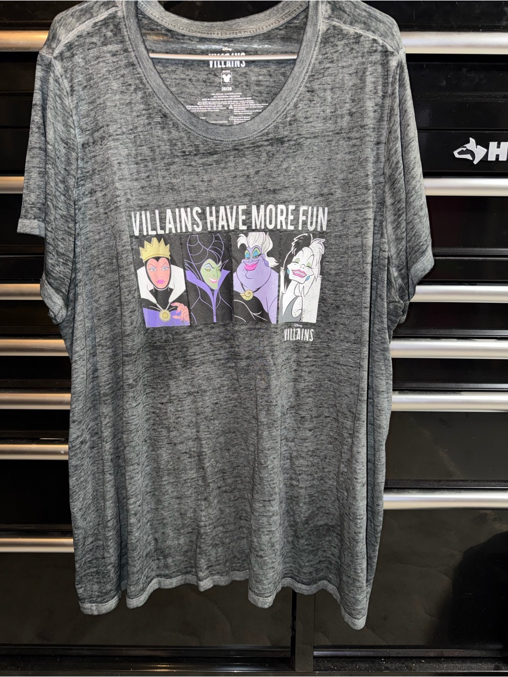 Lane Bryant Gray Disney Villains 'Villains Have More Fun' Short Sleeve Tee
